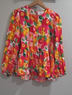 Pomander Place Bright Floral Tank Top - Pink, Yellow, Green